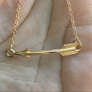 Gold Arrow Dainty Necklace